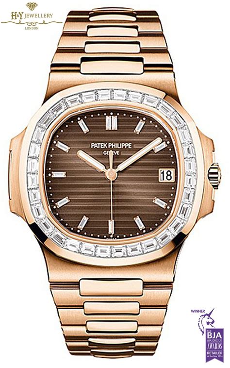 patek philippe mens watch diamond|patek philippe nautilus with diamonds.